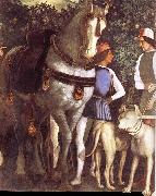 Andrea Mantegna Servant with horse and dog oil
